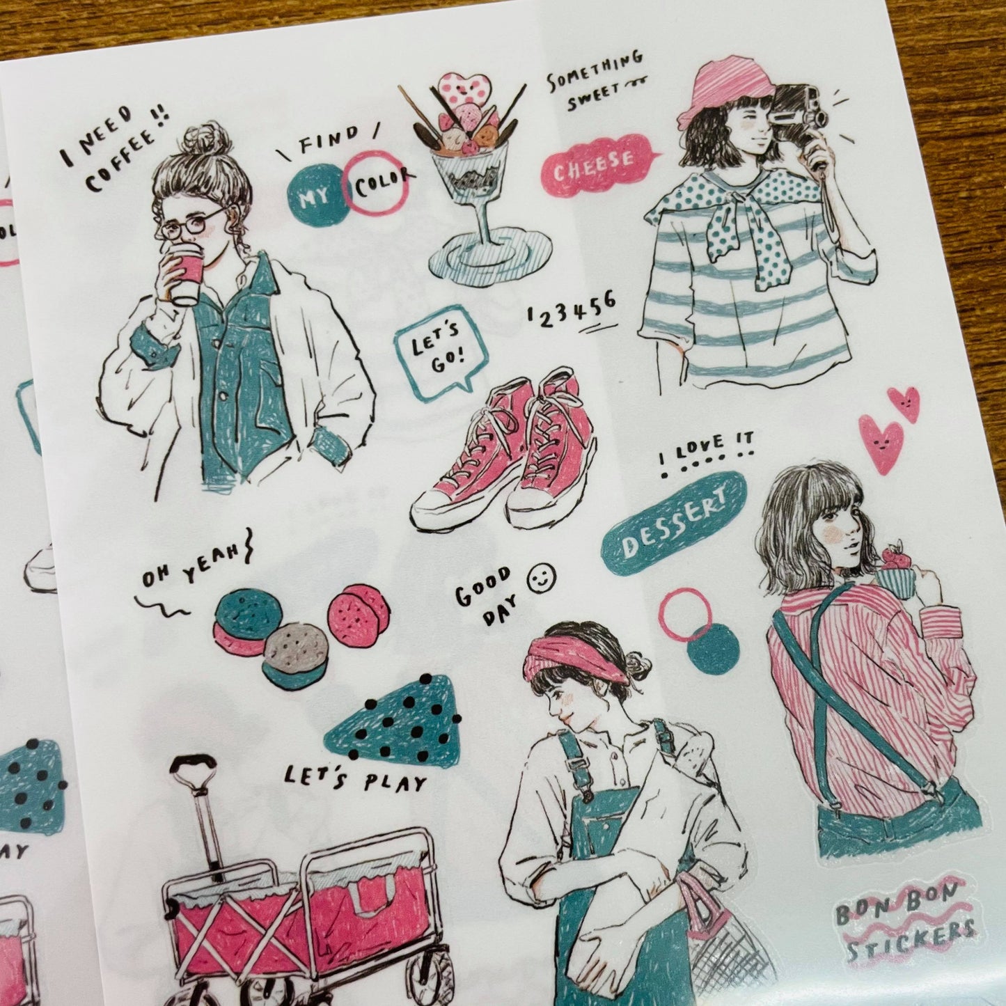 Bon Bon My Colors Transfer Sticker