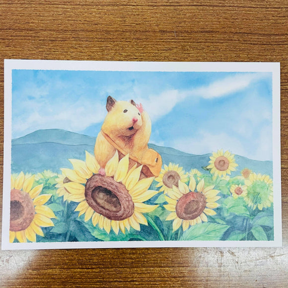 Sukeroku Sunflower Field Postcard