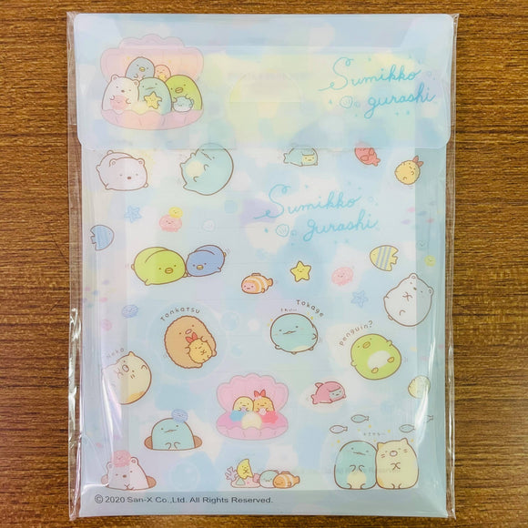 Sumikko Gurashi Sea Notepad Sheets with Folder