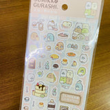 Sumikko Gurashi Gold Foiled Cafe Sticker Sheet