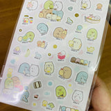 Sumikko Gurashi Gold Foiled Plushies Sticker Sheet