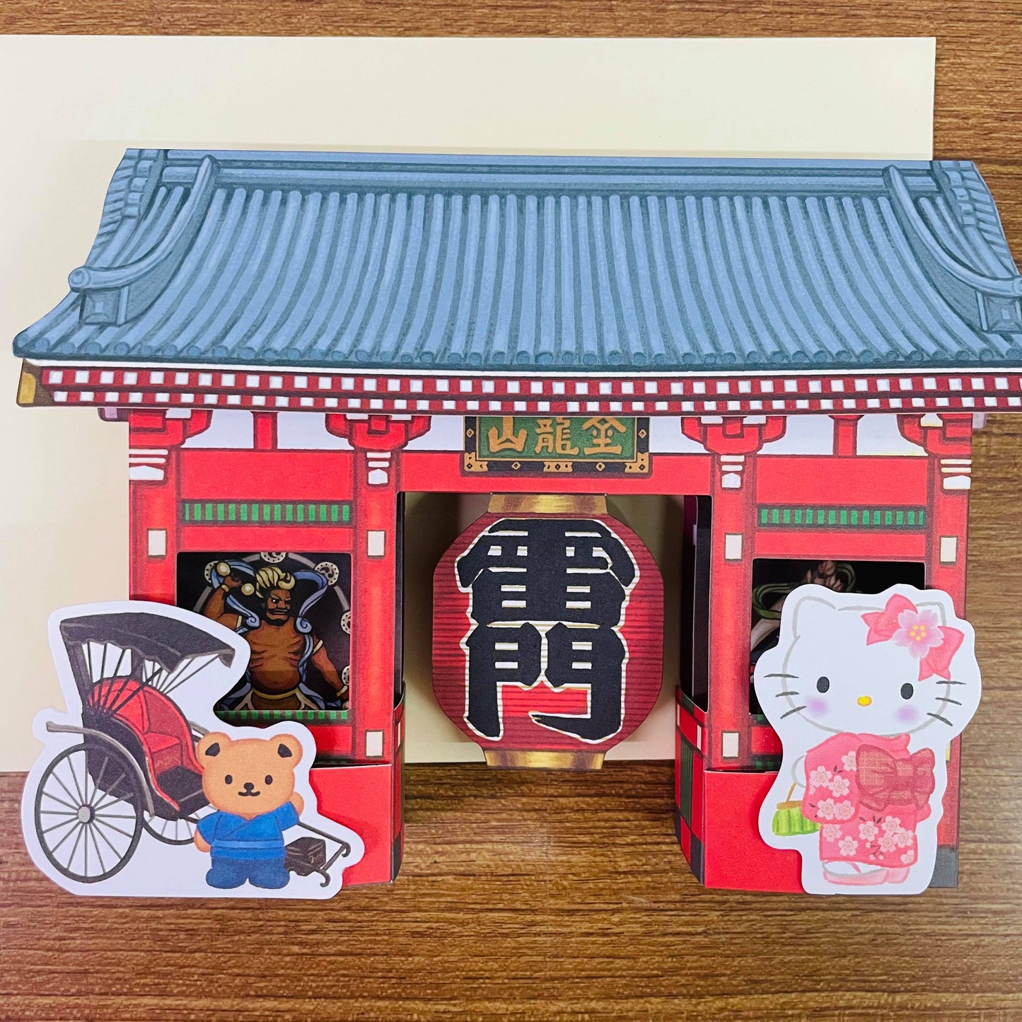 Hello Kitty 3D Kaminarimon Thunder Gate Card