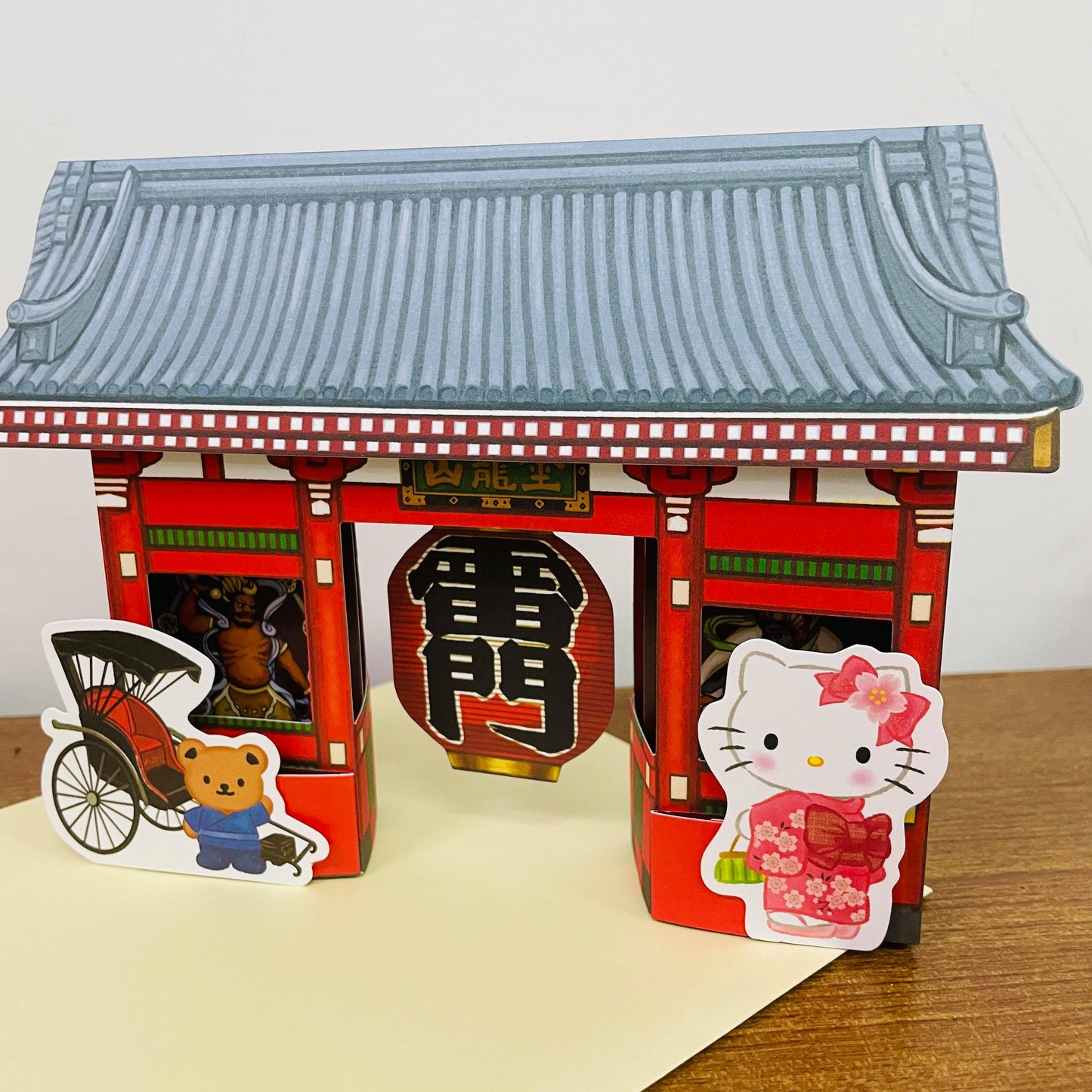 Hello Kitty 3D Kaminarimon Thunder Gate Card