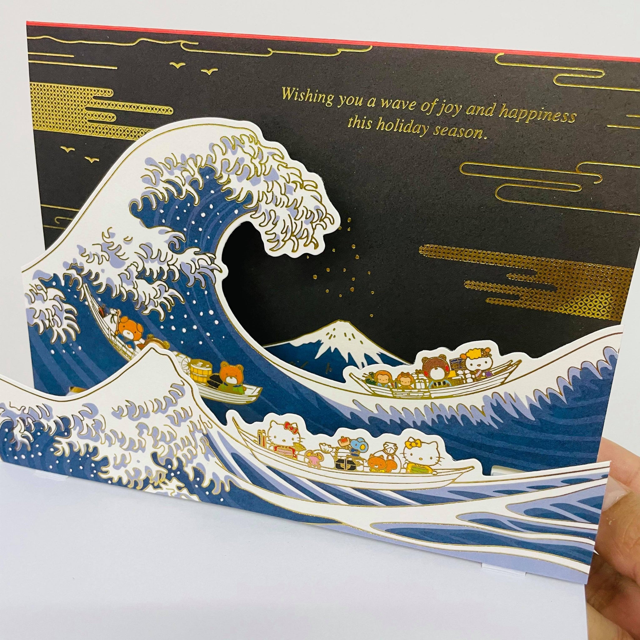 ACRYLIC and LIGHT: Hello Kitty rides The Great Wave