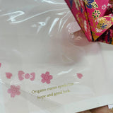 Hello Kitty 3D Japanese Paper Crane Gold Foiled Card