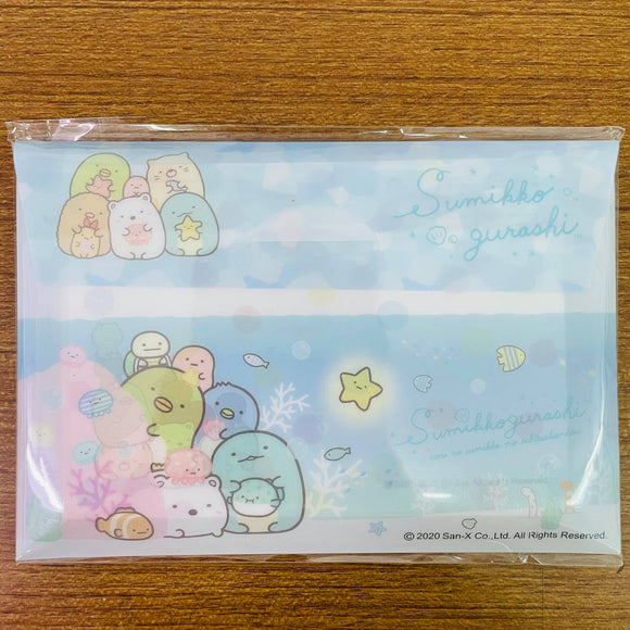 Sumikko Gurashi Sea Animals Notepad Sheets with Folder