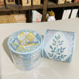 Polly Terrace City Pattern Rose Garden Blue Tape Roll and Samples