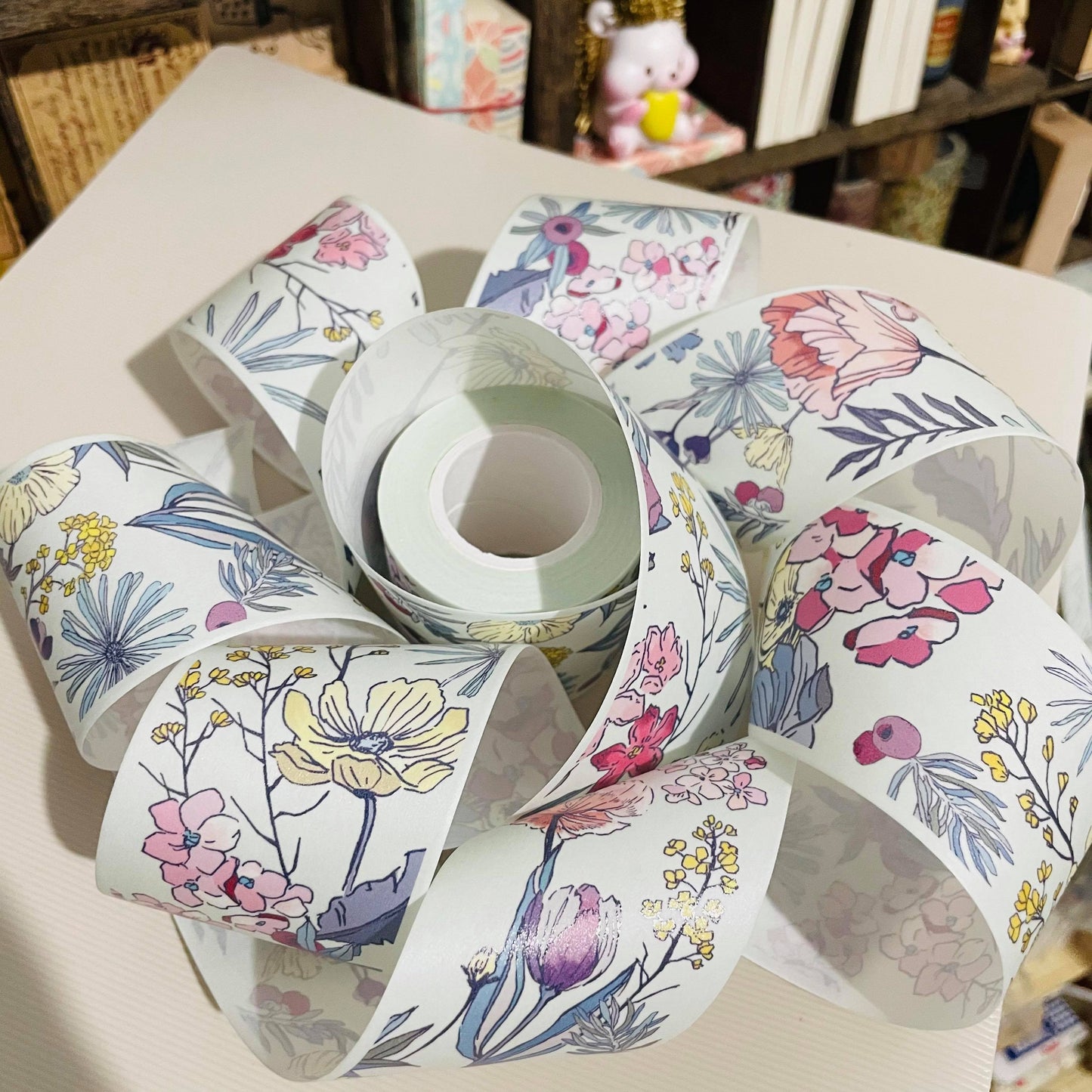Polly Terrace City Pattern Japan Chiba Light Tape Roll and Samples