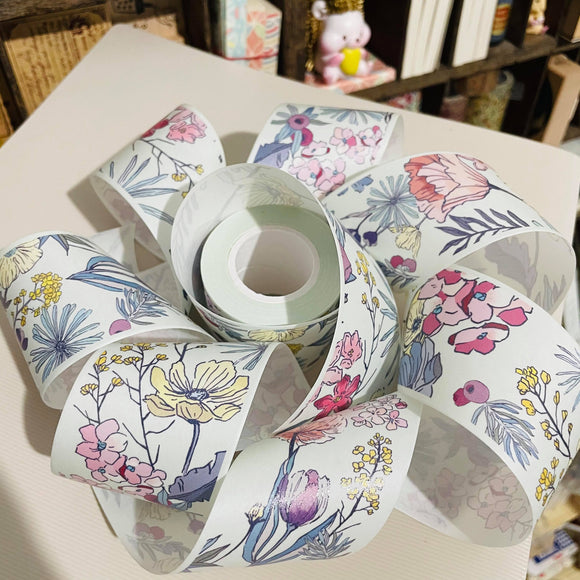 Polly Terrace City Pattern Japan Chiba Light Tape Roll and Samples