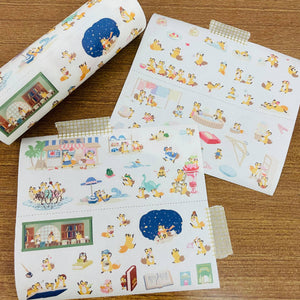 Kitsunebiyori #1 Washi Sticker Sheets Pack