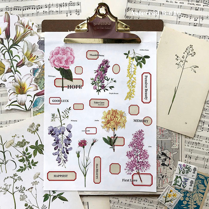 [Samples] Asteroid B-610 Botanical Washi Masking Tape