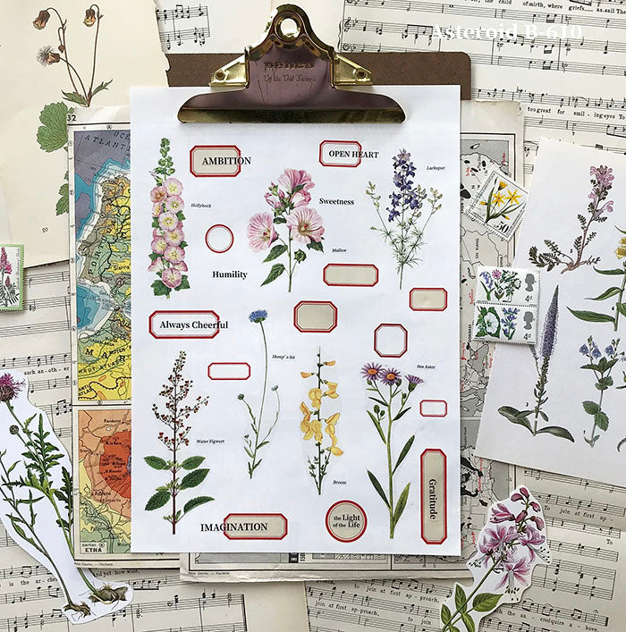 [Samples] Asteroid B-610 Botanical Washi Masking Tape