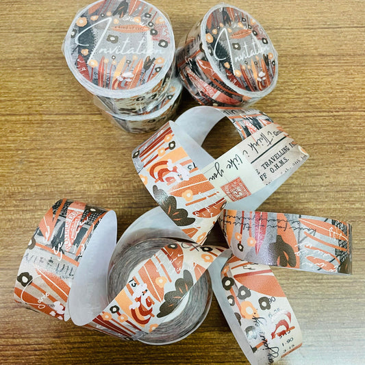 a kind of cafe Invitation Washi Masking Tape Roll and Samples