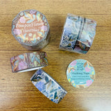 a kind of cafe Pom Pom Flower Here & There Washi Masking Tape Roll and Samples