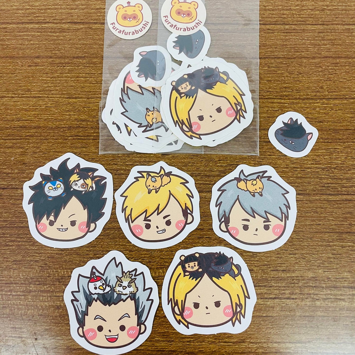 Furafurabushi x Haikyuu Sticker Flakes B