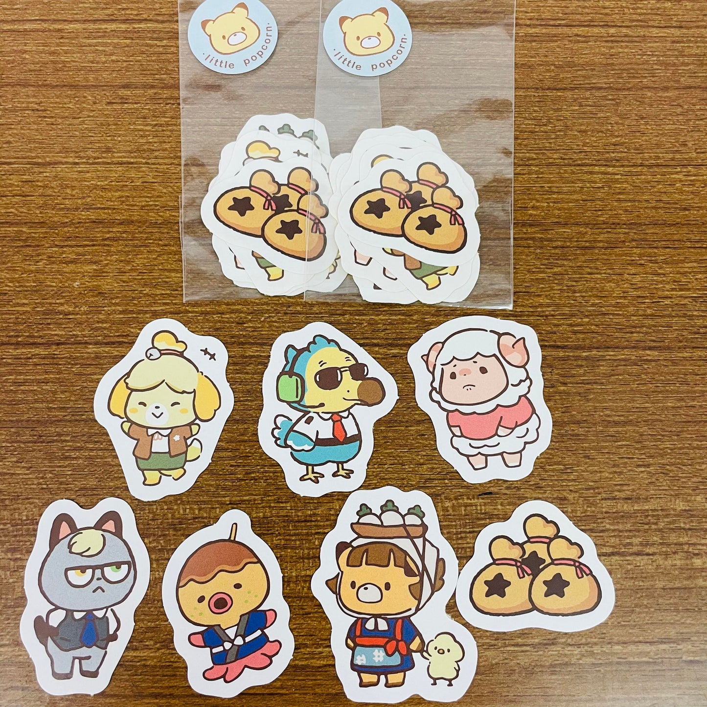 Little Popcorn x Animalcrossing Sticker Flakes B