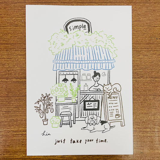 SUNNY Just take your time Postcard