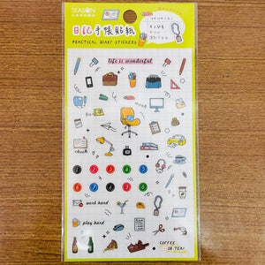 Season Paper Practical Schedule Sticker Sheet 1
