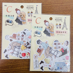 SUNNY Daily Life Girls Sticker Flakes C