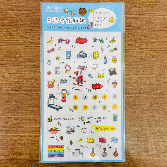 Season Paper Practical Schedule Sticker Sheet 4