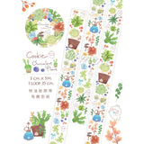 Cookie Succulent Plant Washi Tape Roll and Samples