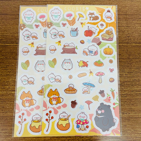 Cookie Autumn Sticker Sheet