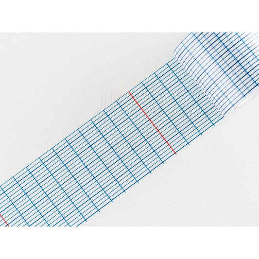 Classiky Grid Blue 45mm Washi Masking Tape Full Roll