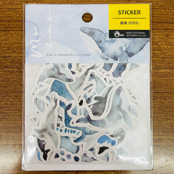 BERG X Pion Blue Whales Sticker Flakes Pack