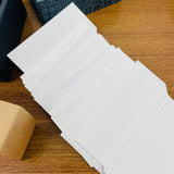 Yamazoe Letterpress Memo Paper Dark Blue Box and Samples