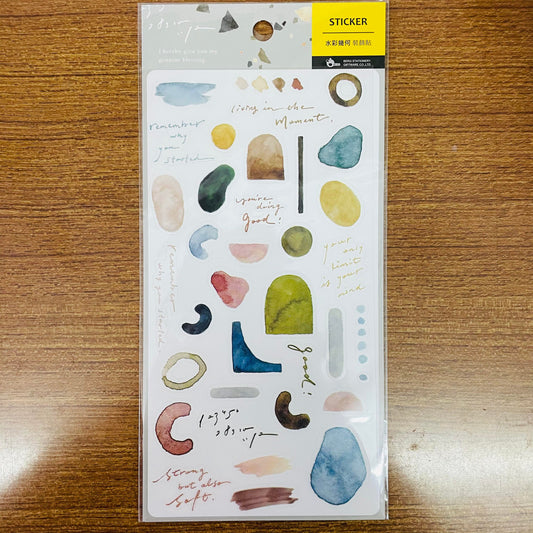 BERG X Pion Simple Shape Transparent Sticker Sheet