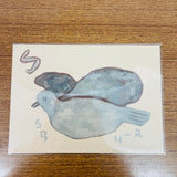 misshoegg Pigeon Illustrated Postcard