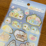 Sumikko Gurashi Gold Foiled Night Camping Sticker Sheet