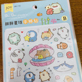 Joy Star Bui Bui Planet Transparent Sticker Sheet B