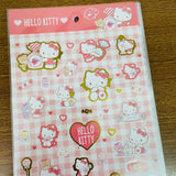 Hello Kitty Big Sweet Gold Foiled Sticker Sheet