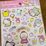 Sanrio Characters Big Sweets Gold Foiled Sticker Sheet