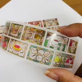 Hello Studio Bon Stained Glass PET Masking Tape Roll and Samples