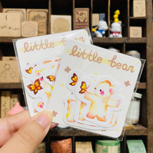 Thea Illustration Little Bear Sticker Flake Pack