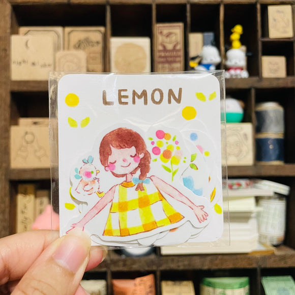 Thea Illustration Lemon Sticker Flake Pack