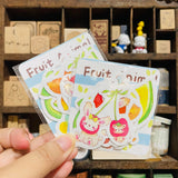 Thea Illustration Fruit Animal Sticker Flake Pack
