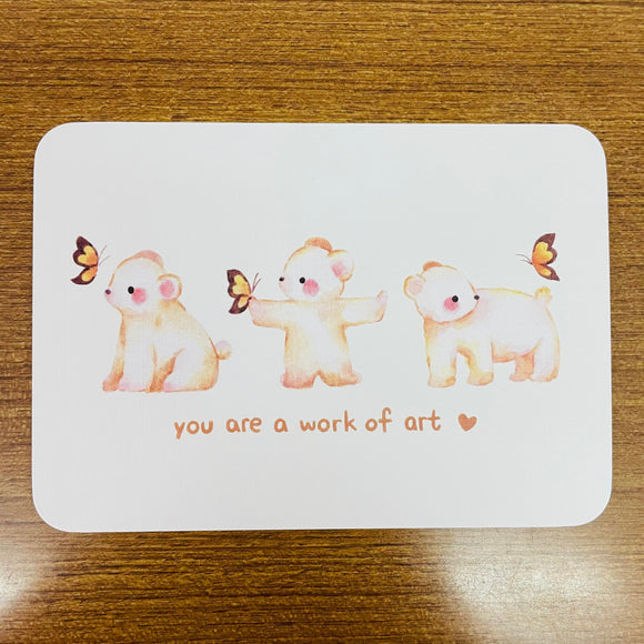 Thea Illustration You are a work of art Postcard