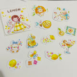 Thea Illustration Lemon Sticker Flake Pack