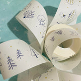 avocadomori Snow Animals Washi Masking Tape Roll and Samples