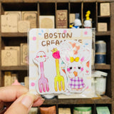 Thea Illustration Boston Cream Pie Sticker Flake Pack
