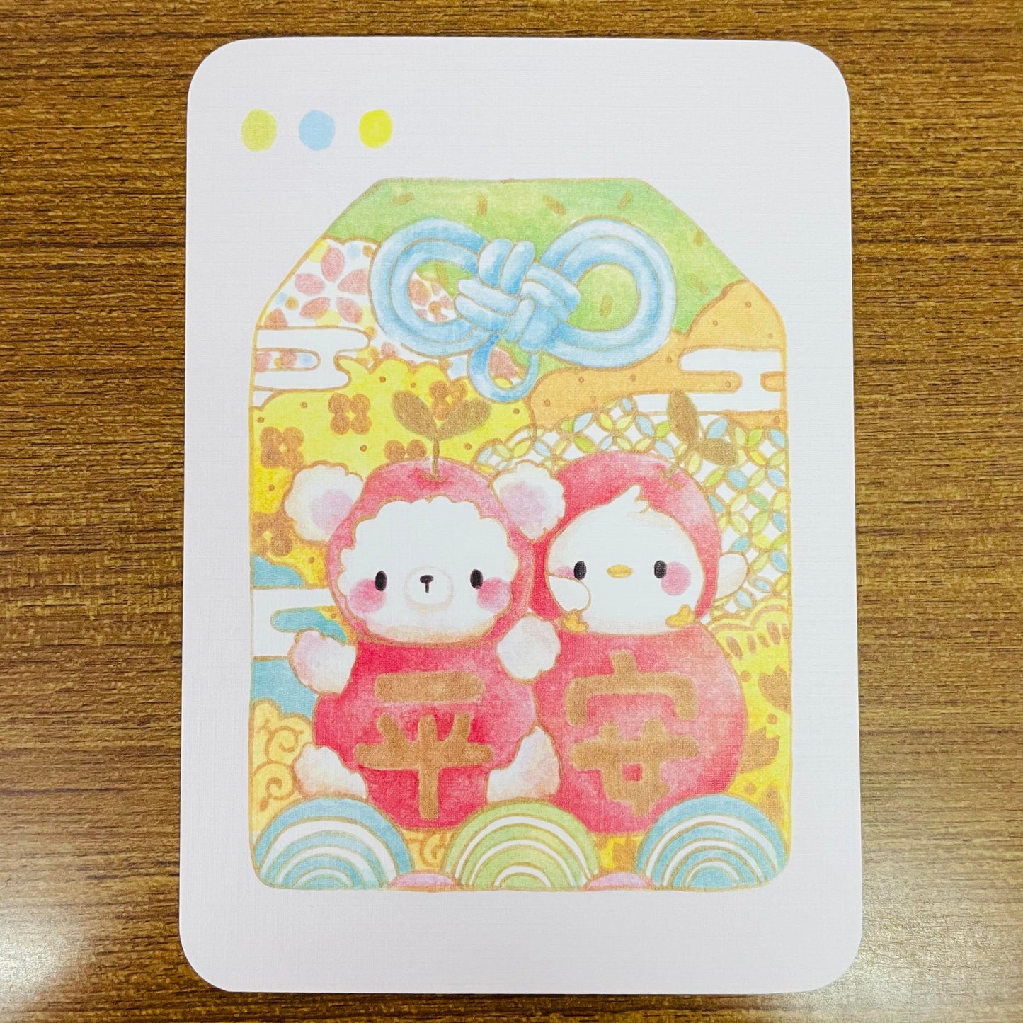 Thea Illustration Omamori Charm Postcard