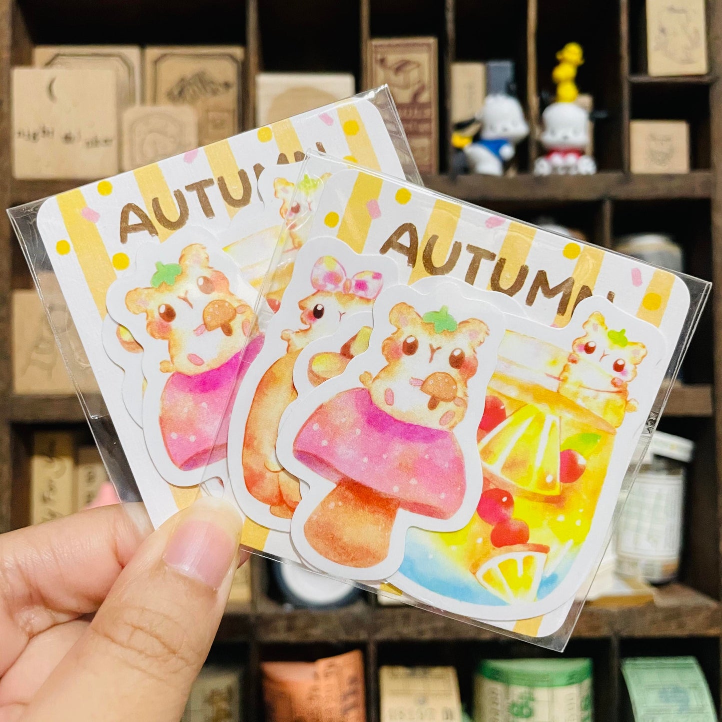 Thea Illustration Autumn Sticker Flake Pack