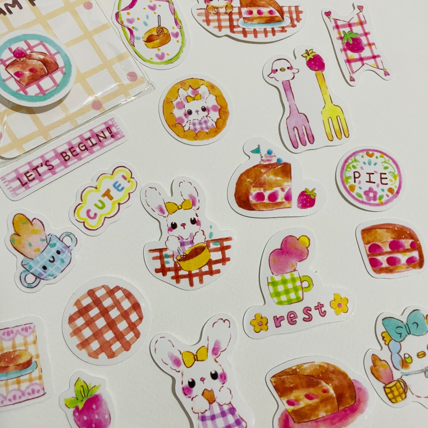 Thea Illustration Boston Cream Pie Sticker Flake Pack