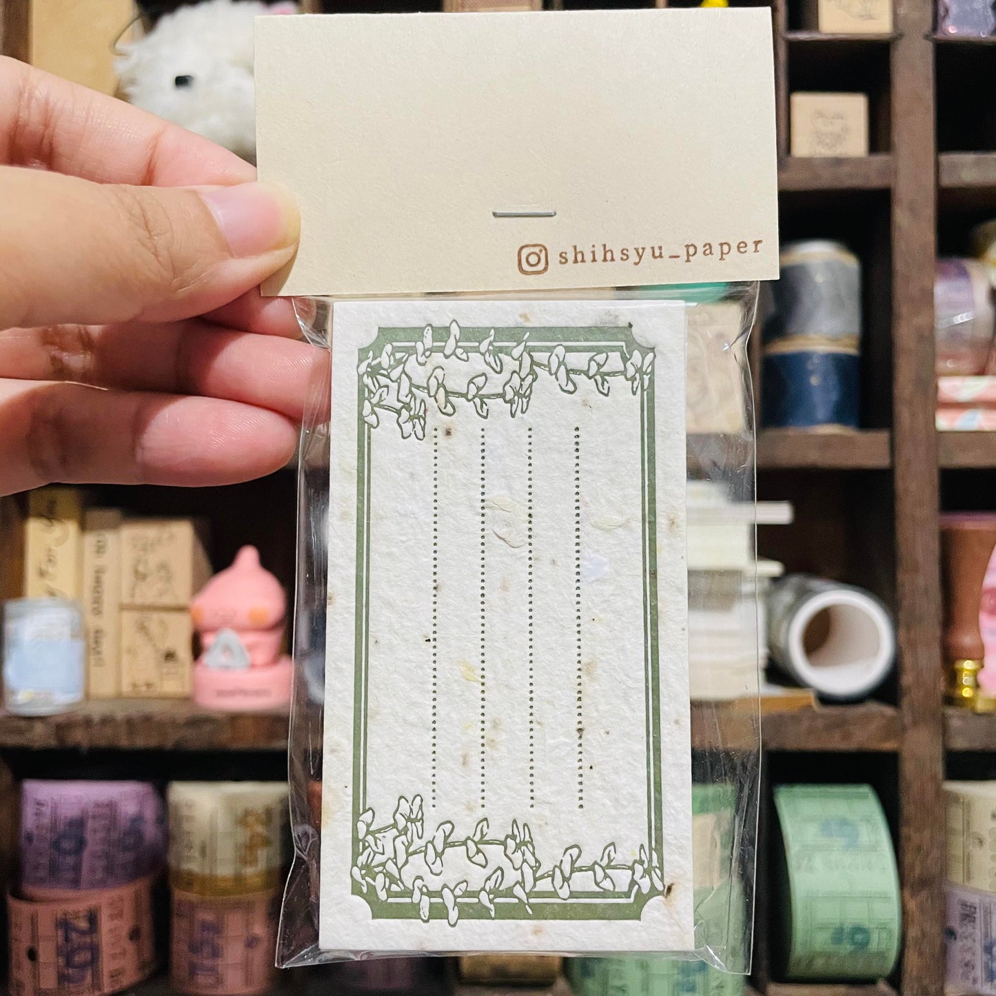 Shihsyu Paper Letterpress Handmade Green Label Pack
