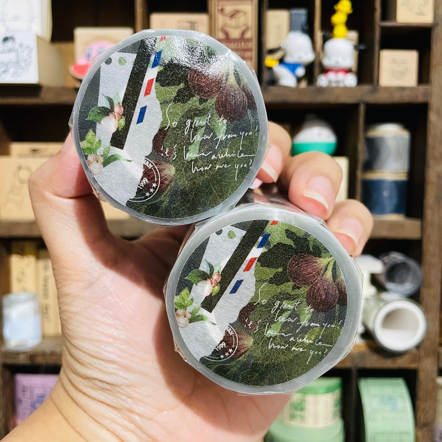 somesortoffern Fruits and Leaves PET Washi Masking Tape Roll AND Samples
