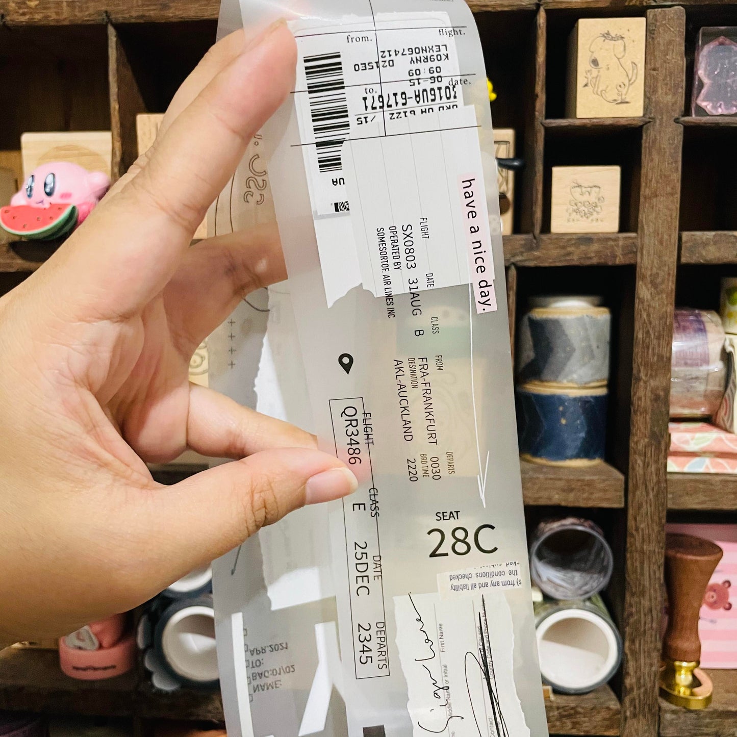 somesortoffern Airplane Mode PET Tape Roll and Samples