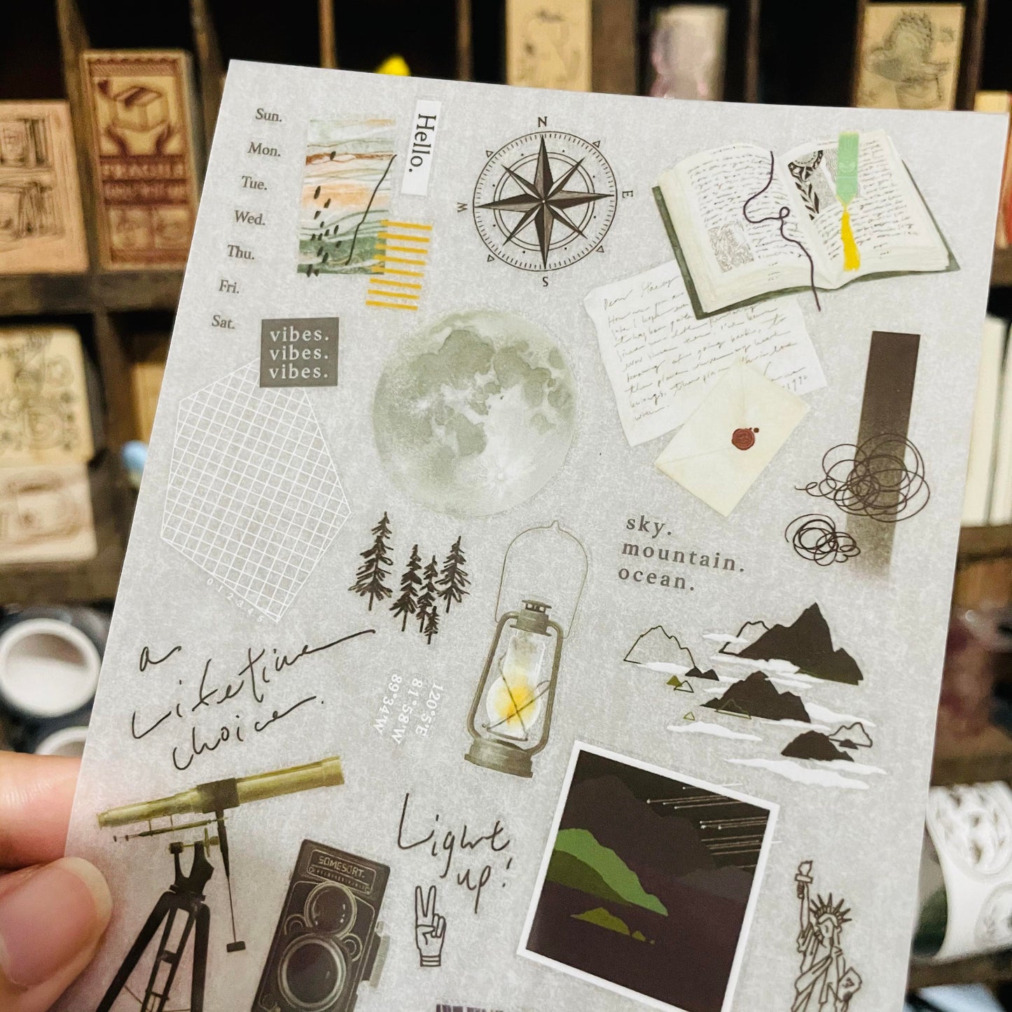somesortoffern Hiking Transfer Sticker Sheet Pack